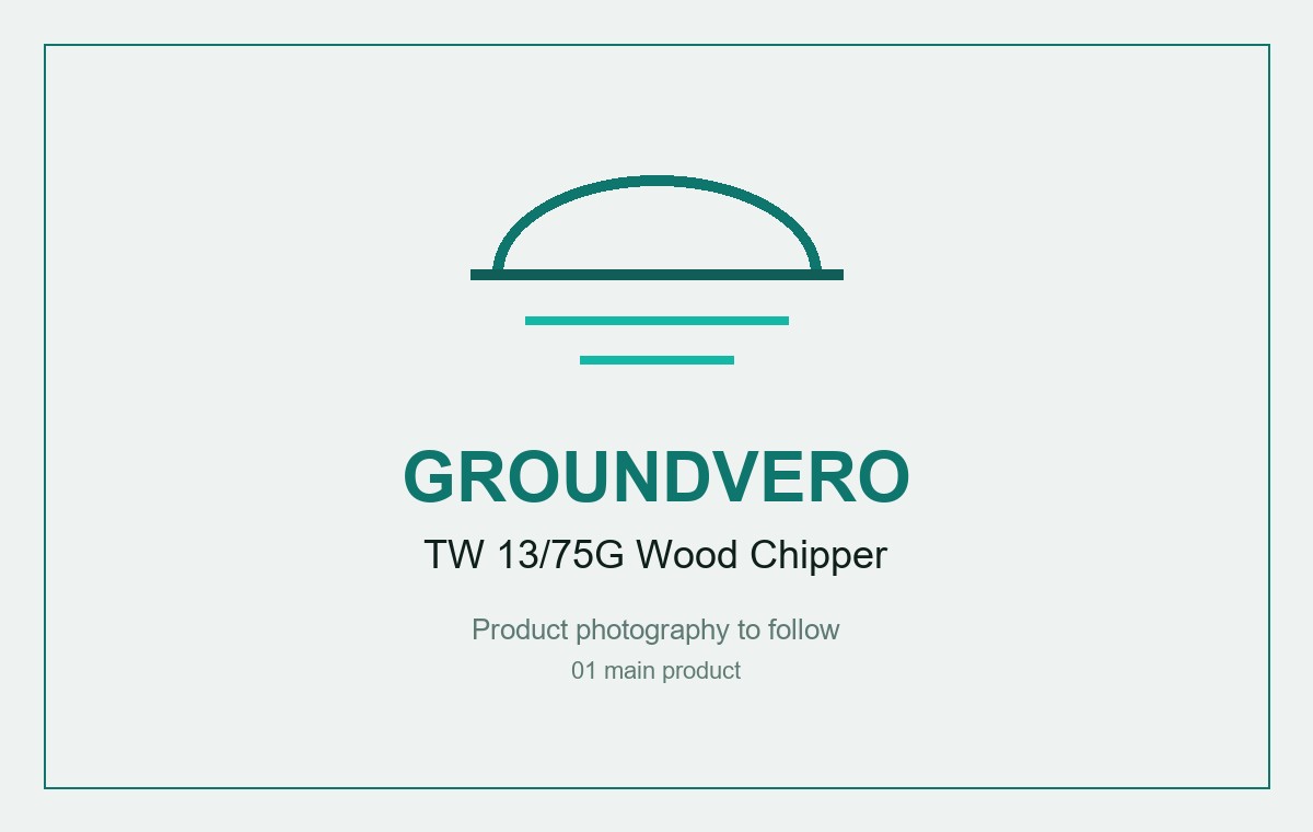 GroundVero TW 13/75G Petrol Wood Chipper